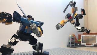 The final lego mech fight stopmotion