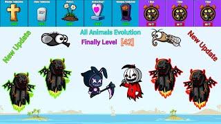 New Update Tombstone Food Respawn Timer Chat & Finally Level 42 (EvoWorld.io) All Animals Evolution