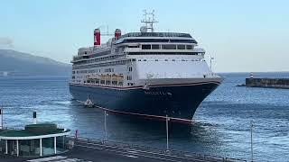 LIVE: BOLETTE Departure in Ponta Delgada, Sao Miguel Azores Portugal - 24.04.2024 #cruise