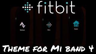 Mi band 4 custom firmware w/ Fitbit theme