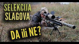 SELEKCIJA slagova / test na 25 metara