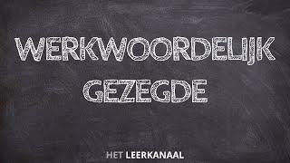 Werkwoordelijk Gezegde - Nederlandse taal