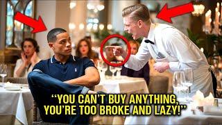 Waiter Insults Black Man at Luxury Restaurant, Turns Pale When He Learns Who He Is...