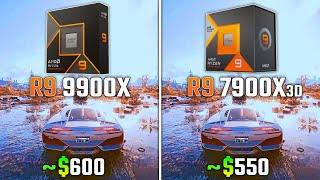 RYZEN 9 9900X vs RYZEN 9 7900X3D | Test in 6 Games