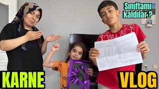 KARNE GÜNÜ KARNE VLOG.!!  TAKTIRMi TEŞEKKÜRMÜ ALDINIZ…??