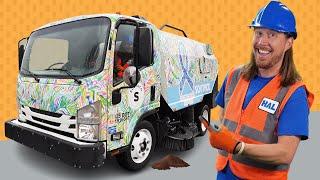 Street Sweeper for Kids | Awesome Vehicles for Children | Handyman Hal Street Sweeping