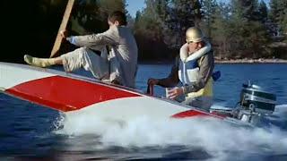 Chris Craft boat chase in Jerry Lewis movie You're Never to Young