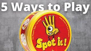 How to Play ALL 5 Spot It Games!!