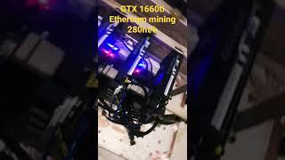 Mining Rig Ethereum mining GTX1660ti 280 m/h 50000/- per month.