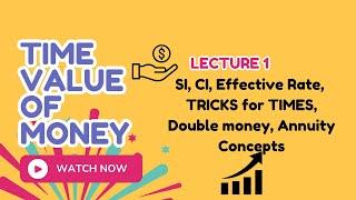 Time Value of Money| Mathematics for Finance| All Formula and TRICK for CA Foundation