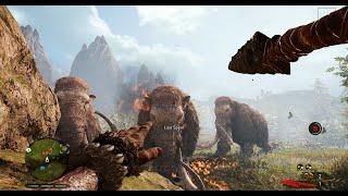 Farcry primal gameplay hunting pack of mammoth