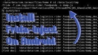 How to install frida-inject on android (Root required)