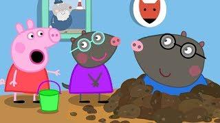 Peppa Pig Visits Her New Friend Molly Mole's House