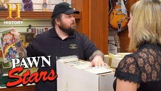 Pawn Stars: Chum Bets on Boxes of Comic Books (Season 15) | History