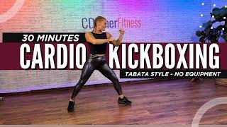 30-Minute Cardio Kickboxing: TABATA Style Calorie Burn – No Equipment Needed!