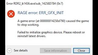 [FIX] [RedM] How to Fix the RedM Rage Error: ERR_GFX_INIT Failed to Initialize Graphics Device
