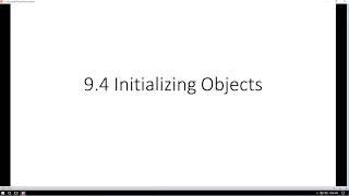 9 4 Initializing Objects