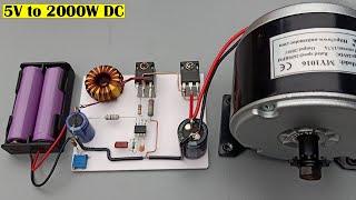 5V to 2000W DC 232V !! High Power 2000W DC to DC Boost Circuit , DC 5v to 232v DC Converter