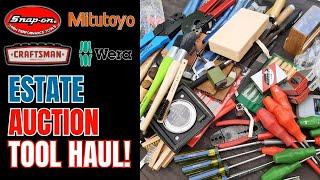 Estate Sale Auction Tool Haul. Snap-on, Mitutoyo, Nicholson, Wera, and more!