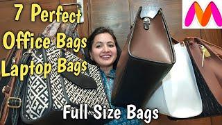 7 Perfect Office ,Laptop & Tote Bags From MYNTRA | Trendy Bags Haul | Neema's Corner