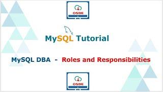 MySQL DBA - Roles and Responsibilities (In English)