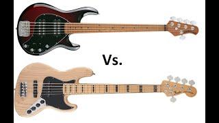 Fender American Deluxe Jazz Bass Vs. Music Man Stingray Special HH