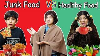 JUNK FOOD vs Healthy FOOD  | #MoralStory #moonvines #FamilyStory | MoonVines