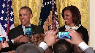 President Obama and First Lady Michelle Obama Host Black History Month Reception