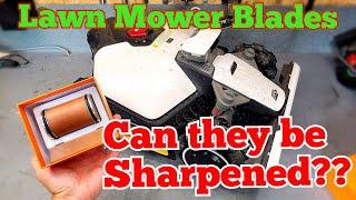 Can Robotic Lawn Mower Blades be resharpened, or do you always have to replace??
