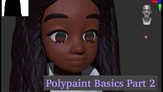 Zbrush Polypaint Basics Part 2 (Eyes)