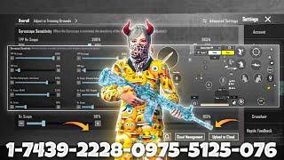 NEW UPDATE 3.5BEST SENSITIVITY CODE + CONTROL SETTINGS BGMI/PUBG MOBILE