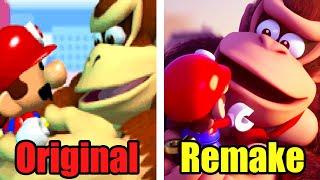 Mario vs. Donkey Kong - All Cutscenes Comparison (Remake vs. Original)