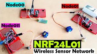 Arduino NRF24L01 based Wireless Sensor Network, Multiple NRF24L01 Modules, Wireless Sensor Node