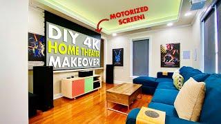 DIY 4K HOME THEATER MAKEOVER REMODEL  Smart & Stealth Media Room