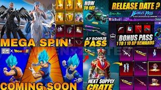  Next Supply Crate BGMI | Next Mega Spin Akm Gun Skin BGMI | New Bonus Royal Free Dp 28 & Bike Skin