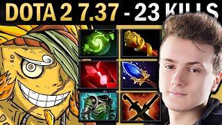 Bristleback Gameplay Miracle with 23 Kills and Cuirass - Dota 2 7.37