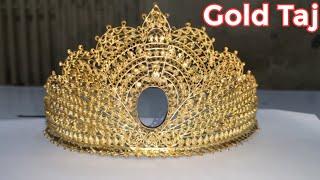 Latest Gold Tiara | Gold Taj | Sone ka Taj | Gold ka Taj | Gold Crown | gold taj design | fancy taj