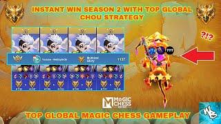 OVERPOWERED TOP GLOBAL CHOU BUILD FOR SEASON 2 - BEST SYNERGY COMBO - MAGIC CHESS GO GO