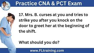  CNA & PCT Practice Test: Documentation and Reporting 