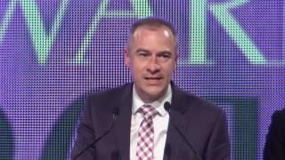 Gerard Whateley accepting first Gordon Award