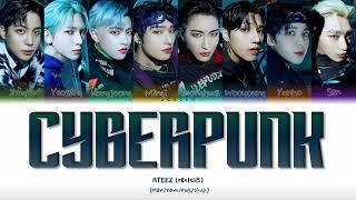 ATEEZ - CYBERPUNK (ПЕРЕВОД | КИРИЛЛИЗАЦИЯ | COLOR CODED LYRICS)