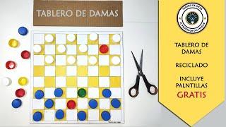 Cómo Hacer un Juego de Damas de cartón y tapitas recicladas