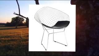 LexMod Bertoia Style Diamond Chair