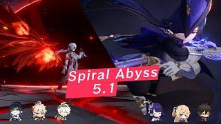 C0 Arlecchino Hypercarry & C0 Clorinde Mono Electro | Spiral Abyss 5.1 | Genshin Impact