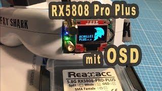 Realacc RX5808 Pro Plus OSD FPV diversity Achilles Firmware Modul