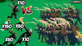 Unstoppable 50x Zombie Kai Army Vs All Stick Unit Army | Stick War Legacy | CoolStick