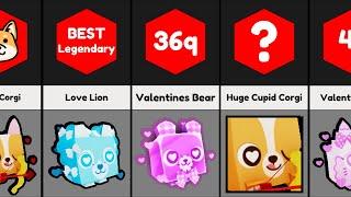 All Valentine's pets and their power in Pet Simulator X