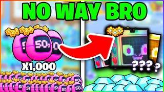 Opening 1,000X 50x Arcade Eggs  NO WAY! (Pet Simulator 99)