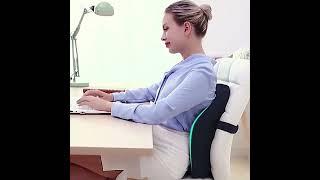 Office Chair Cushion Support Waist Back Pillow Car Seat Hip Massage Pad Sets