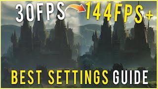 (NEW) BEST PC Settings for Hogwarts Legacy (Max FPS & Visibility)